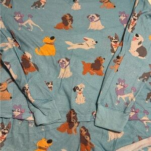 Disney Dogs Patterned Blue Pajamas